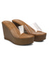 Gnist Beige Transparent High Platforms Heels